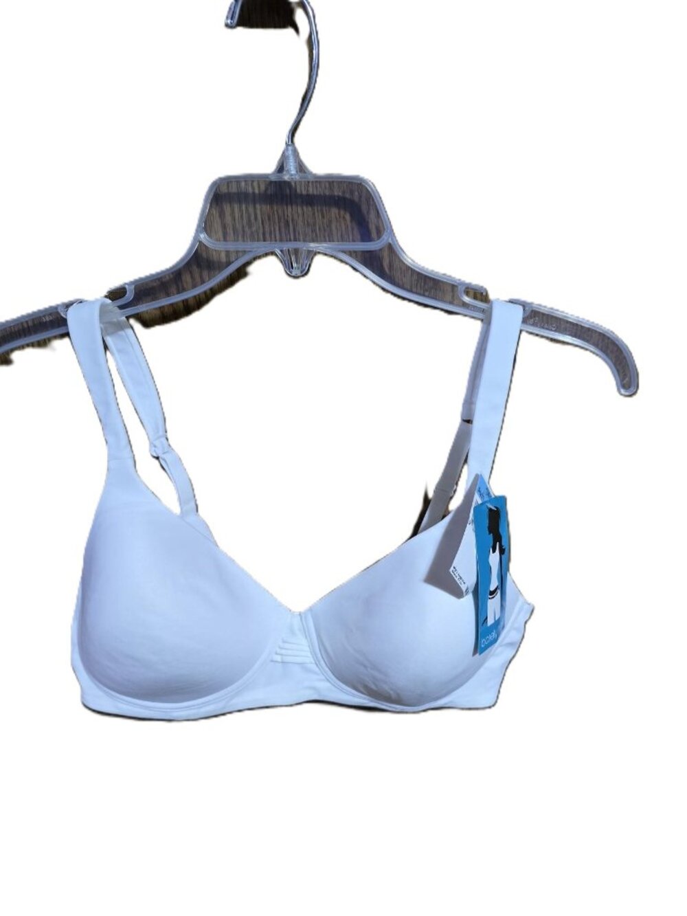 Barely There Padded Wireless Bra White Size 36C With Adj Straps